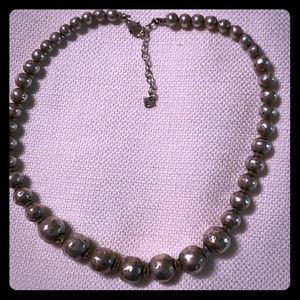 Silpada Sterling Silver Hammered Ball Necklace